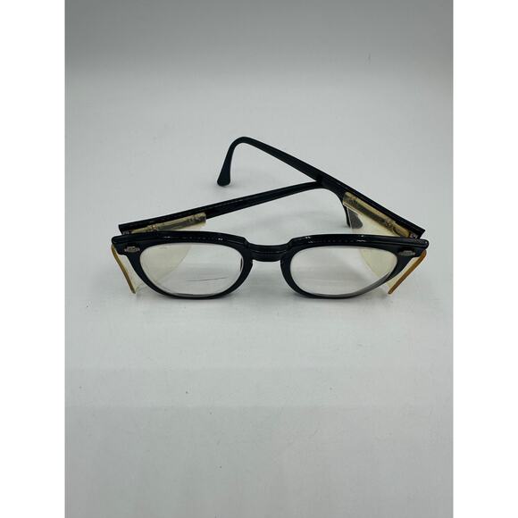 Titmus Z87 Smoke Horn Rim Vtg Safety Glasses Industrial Rockabilly Frames Only - Picture 2 of 16